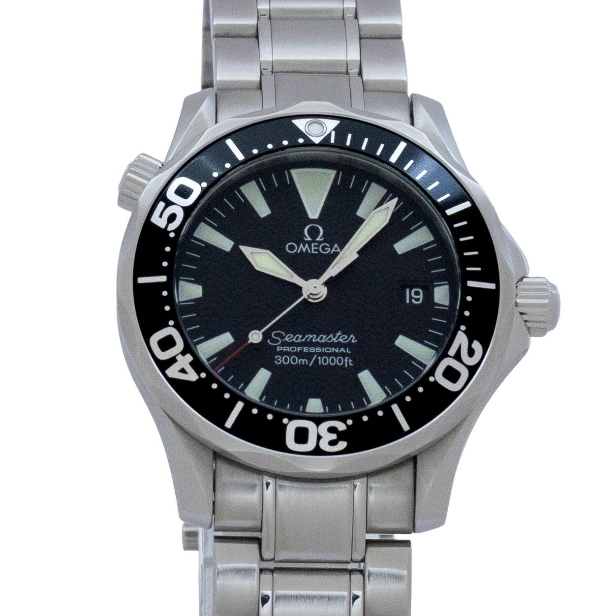 【中古】【箱・保証書付き】 オメガ OMEGA シーマスター プロダイバーズ 2262.50 OMEGA Seamaster クォーツ 腕時計 メンズ・ユニセックス 黒