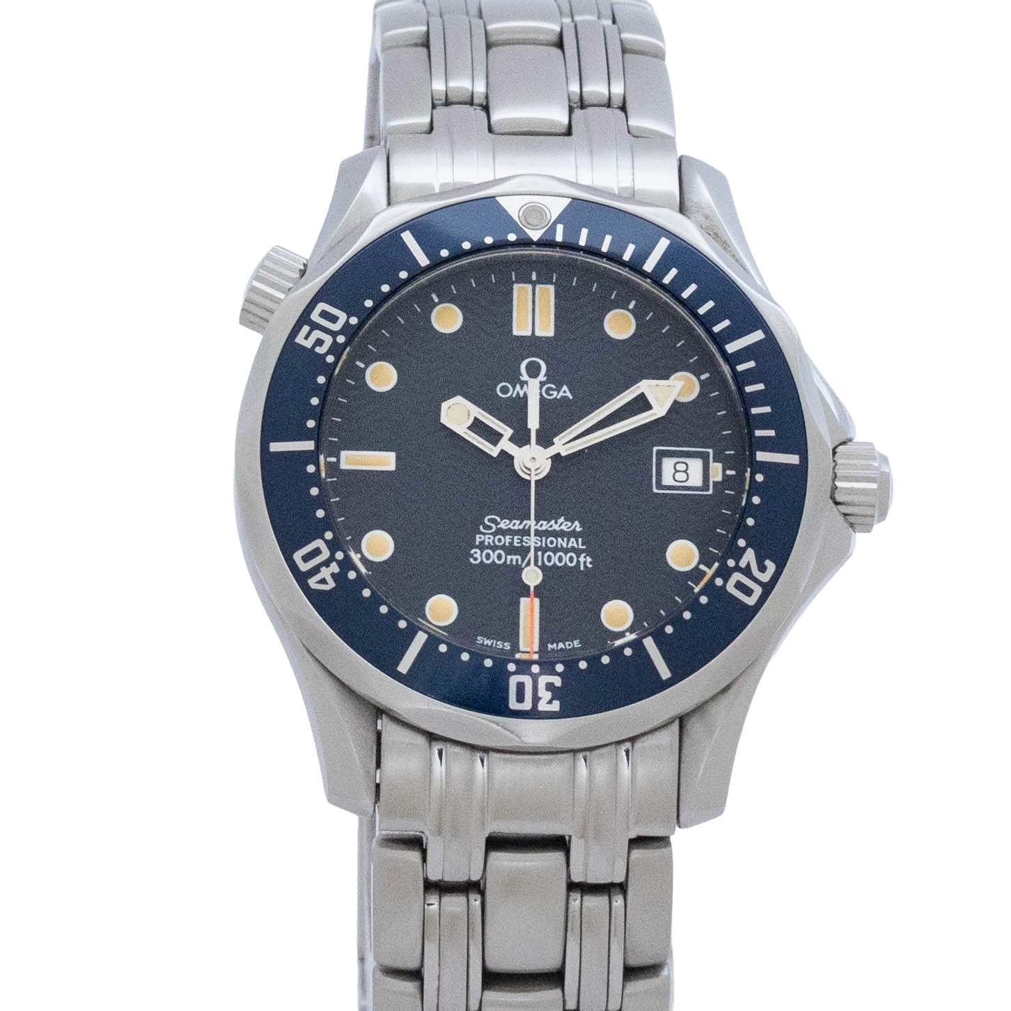 【中古】オメガ OMEGA シーマスター 2561.80 OMEGA Seamaster クォーツ 腕時計 メンズ・ユニセックス 青