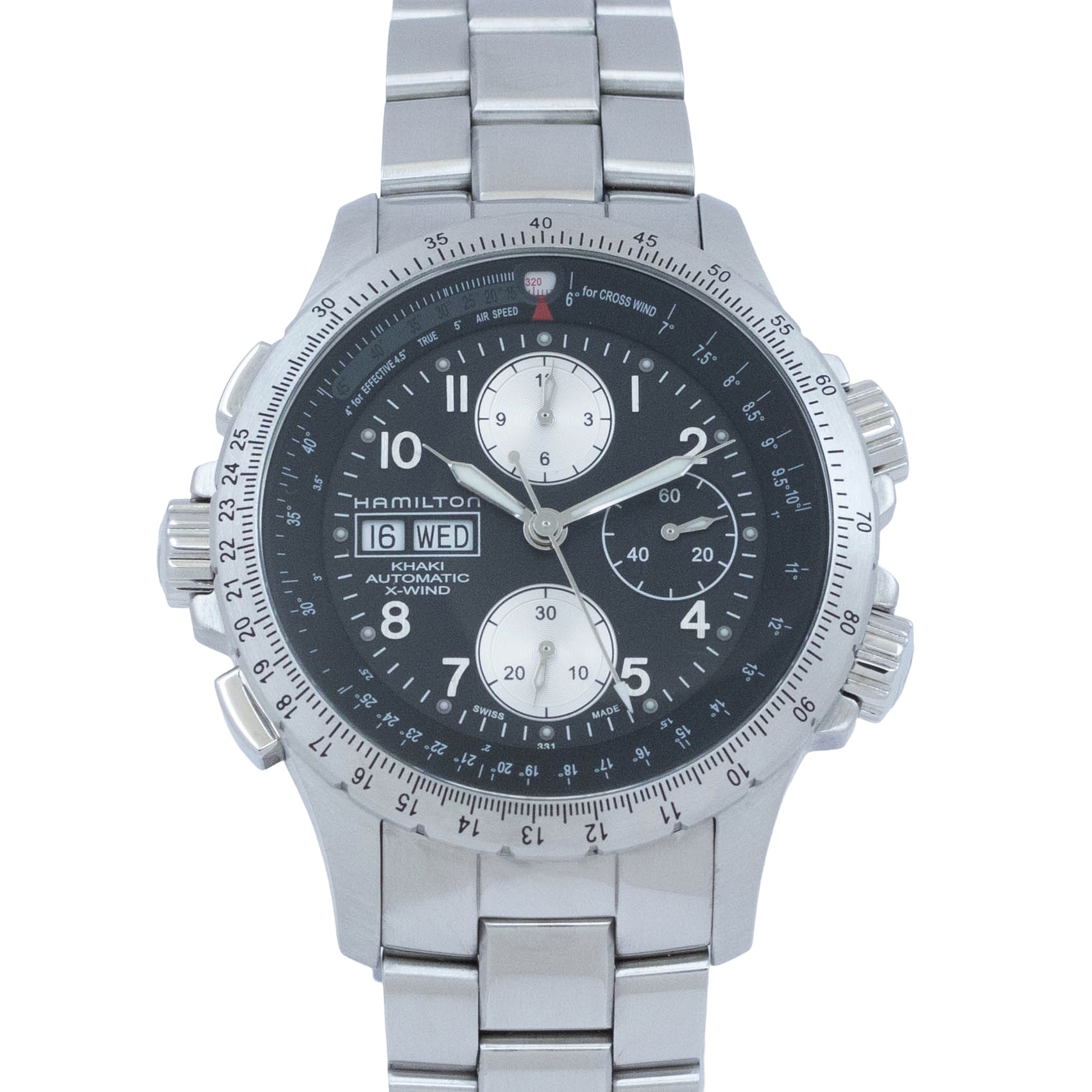  ハミルトン ?Hamilton Khaki X-WIND CHRONO H77616133 Hamilton Khaki Aviation 自動巻き 腕時計 メンズ・ユニセックス 黒