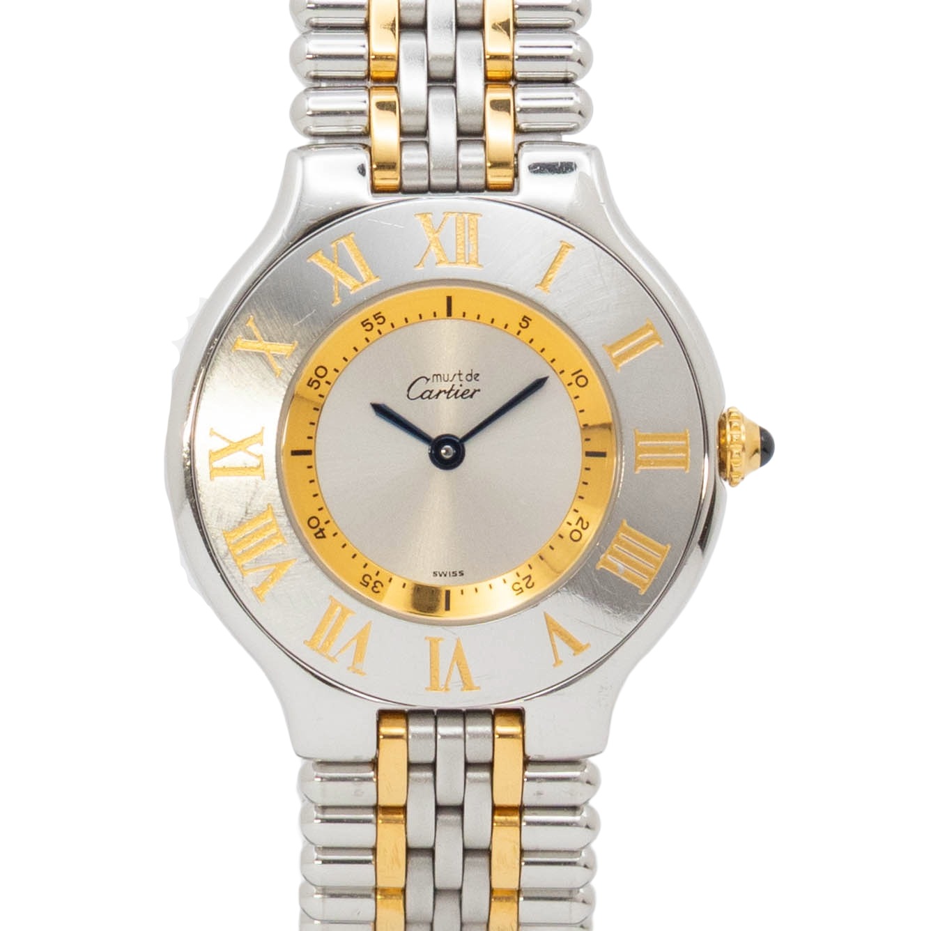 カルティエ Cartier マスト 21 W10072F4 Cartier Must de Cartier 21 クォーツ 腕時計 レディース シルバー