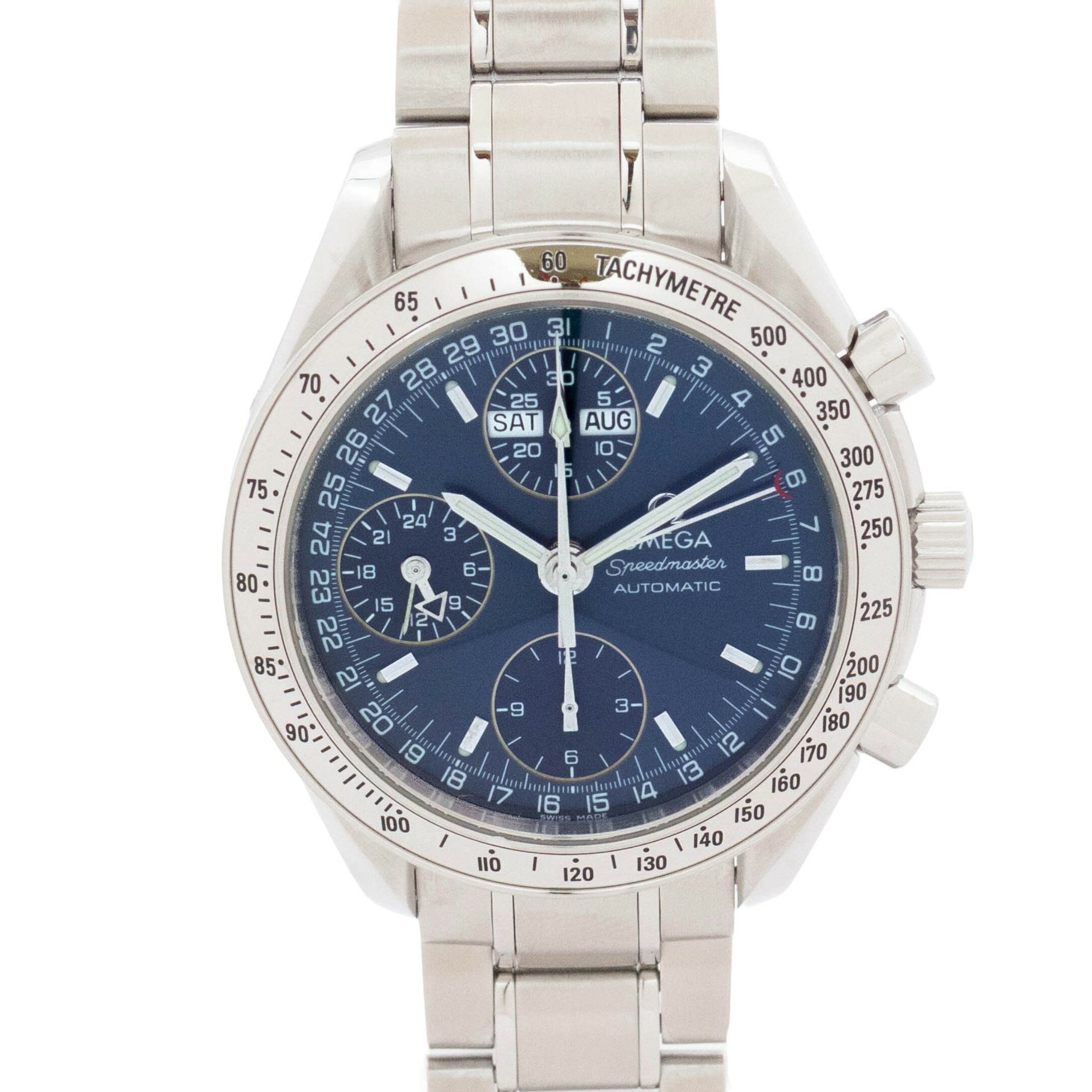 乐天商城 - 【中古】オメガ OMEGA スピードマスター 3523.80 OMEGA Speedmaster 自動巻き 腕時計 メンズ・ユニセックス 青