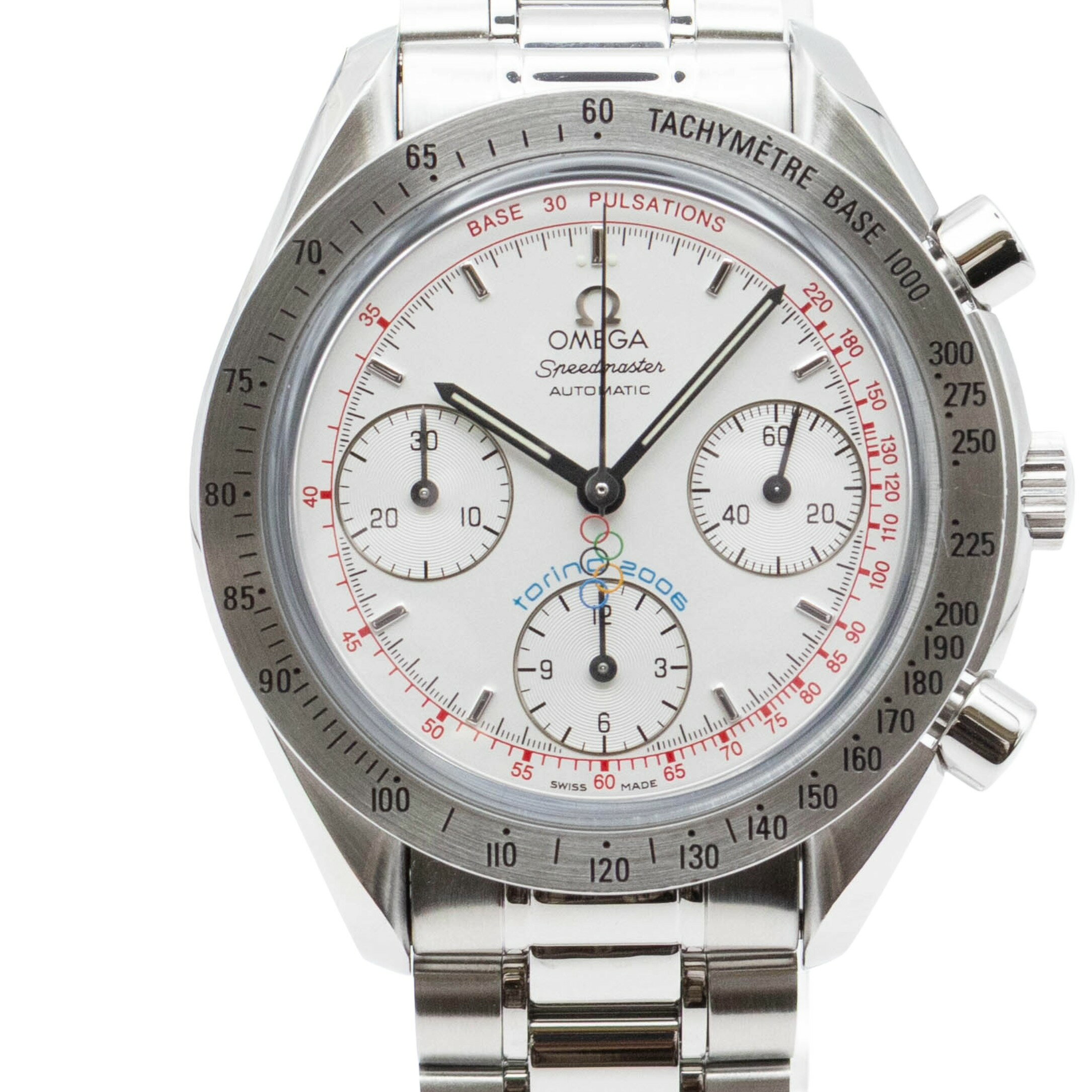 乐天商城 - 【中古】オメガ OMEGA スピードマスター 3538.30 OMEGA Speedmaster 自動巻き 腕時計 メンズ・ユニセックス 白