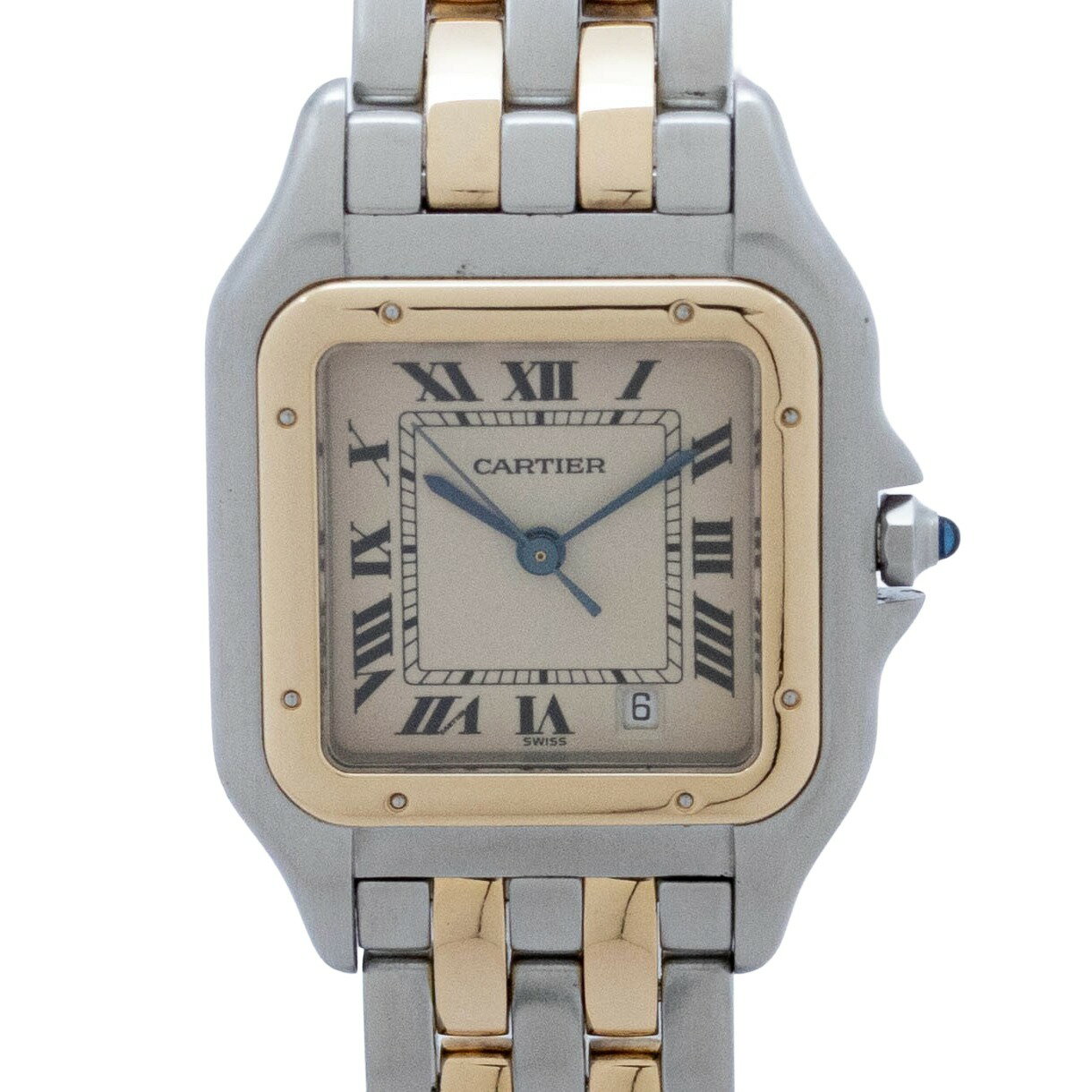 乐天商城 - 【中古】カルティエ Cartier パンテール W25028B6 Cartier Panth?re クォーツ 腕時計 レディース アイボリー