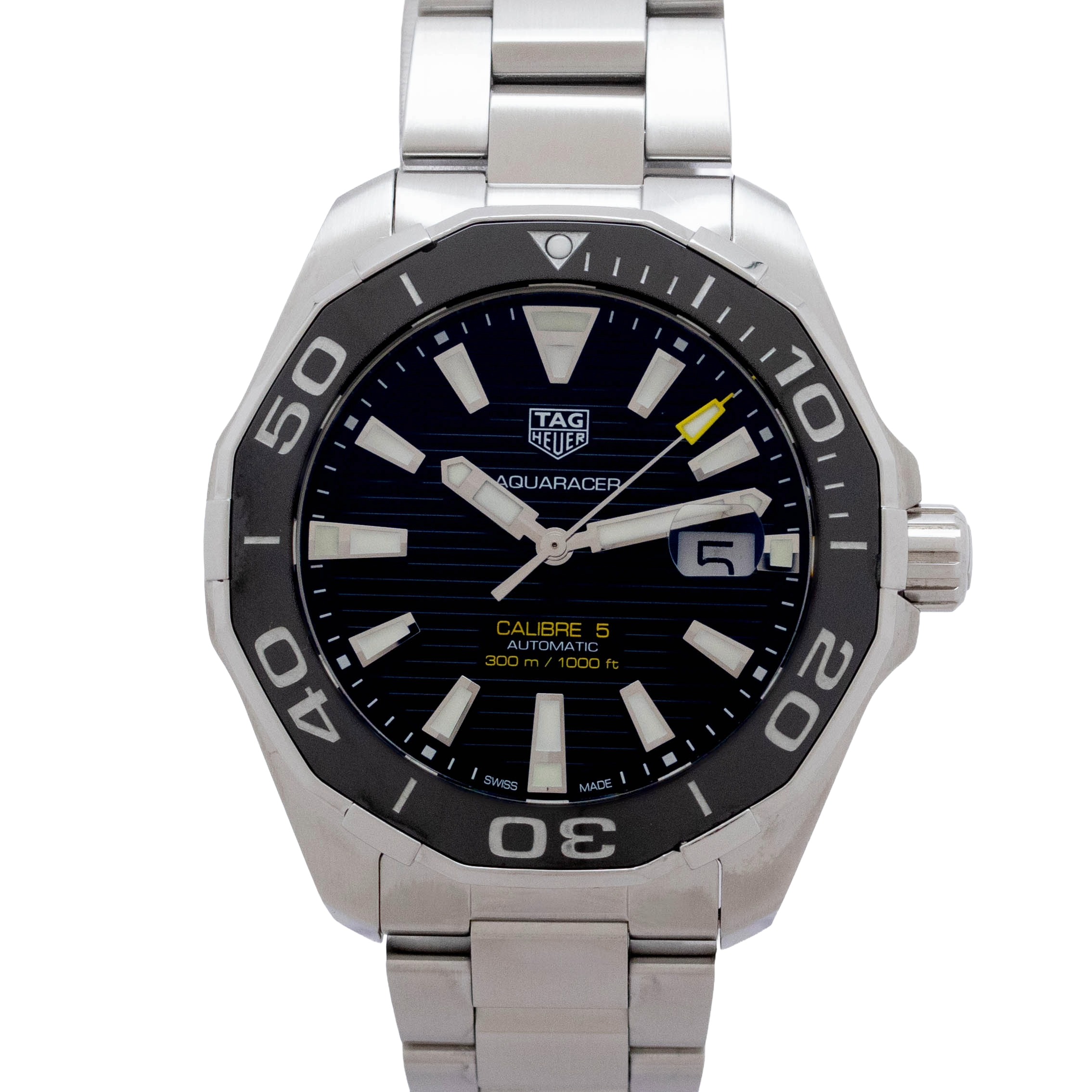 乐天商城 - 【中古】タグホイヤー TAG HEUER アクアレーサー WAY201A.BA0927 TAG Heuer Aquaracer 自動巻き 腕時計 メンズ・ユニセックス 黒