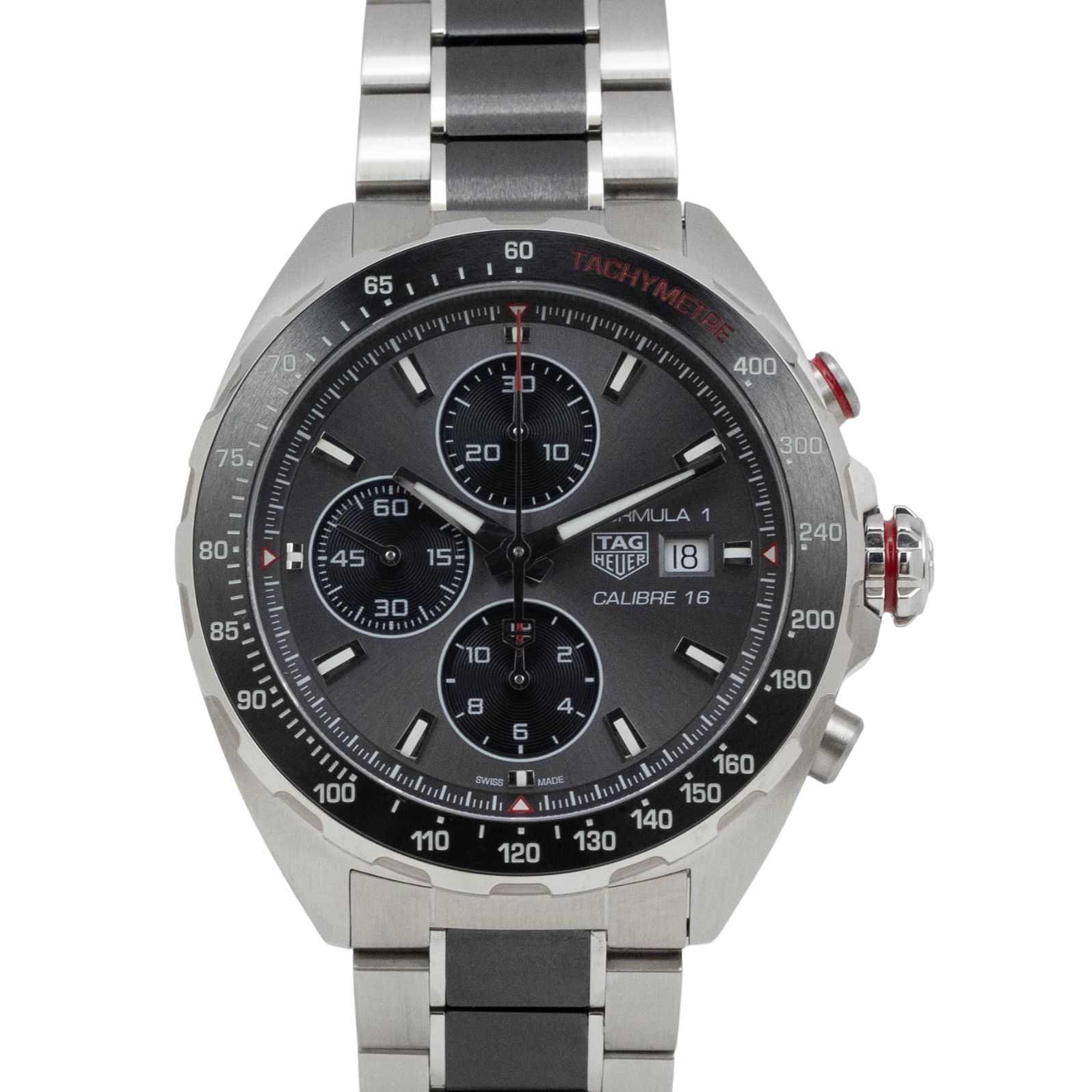 樂天商城 - 【中古】【箱・保証書付き】 タグホイヤー TAG HEUER フォーミュラ1 CAZ2012.BA0970 TAG Heuer Formula 1 自動巻き 腕時計 メンズ・ユニセックス グレー