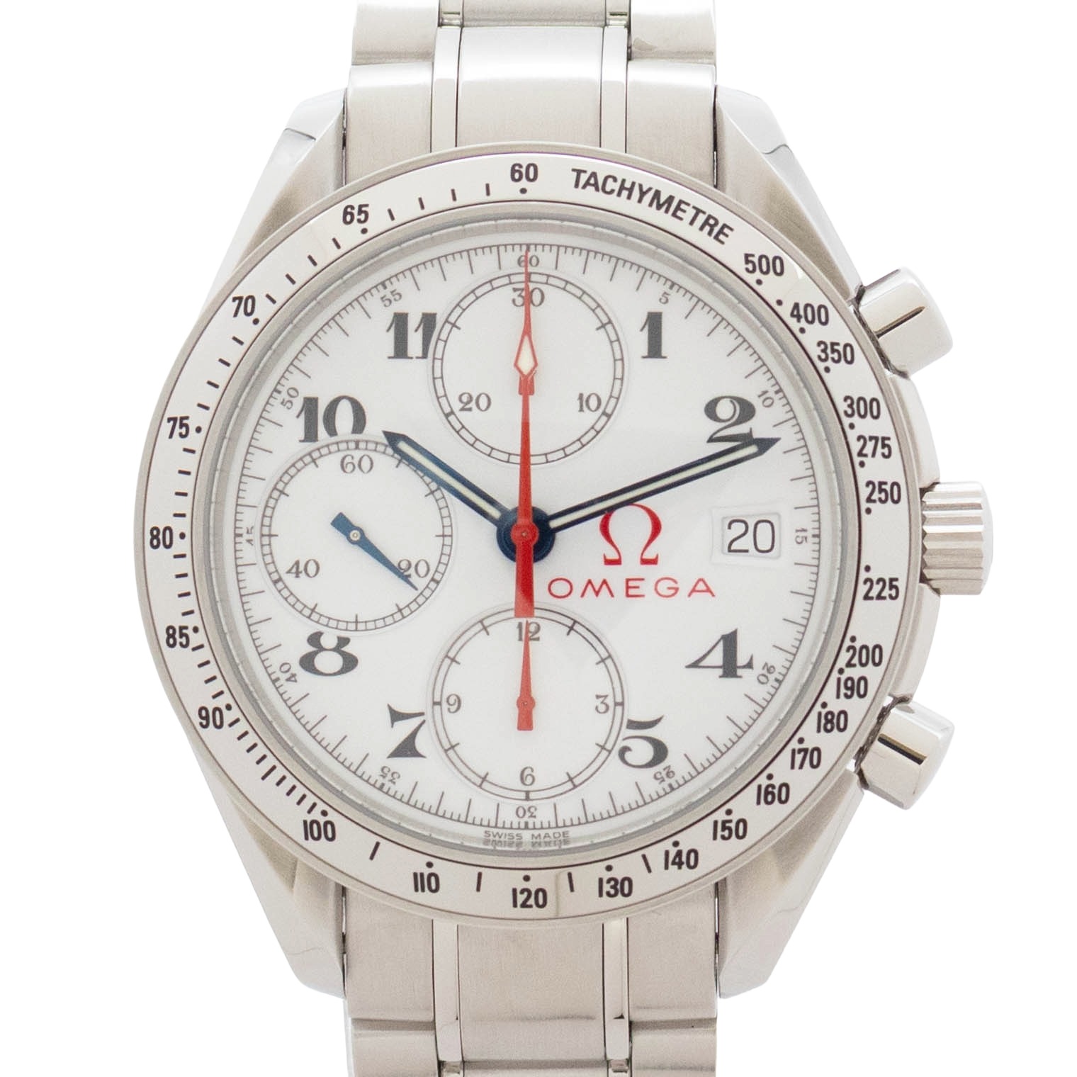 樂天商城 - 【中古】【箱・保証書付き】 オメガ OMEGA スピードマスター 3513.20 OMEGA Seamaster 自動巻き 腕時計 メンズ・ユニセックス 白
