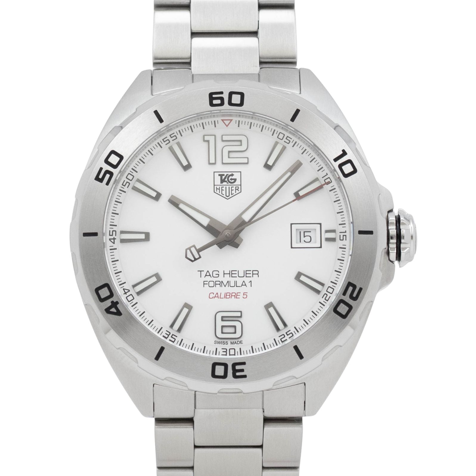 【中古】【箱・保証書付き】 タグホイヤー TAG HEUER フォーミュラ1 WAZ2114 BA0875 TAG Heuer Formula 1 自動巻き 腕時計 メンズ・ユニセックス] 白