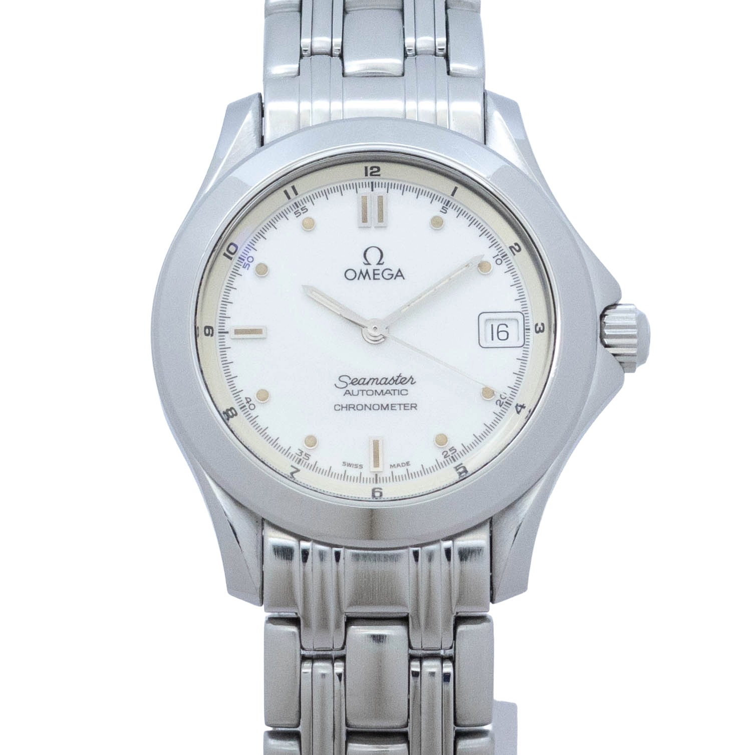 【中古】【箱・保証書付き】 オメガ OMEGA シーマスター 2501.20 OMEGA Seamaster 自動巻き 腕時計 メンズ・ユニセックス] 白