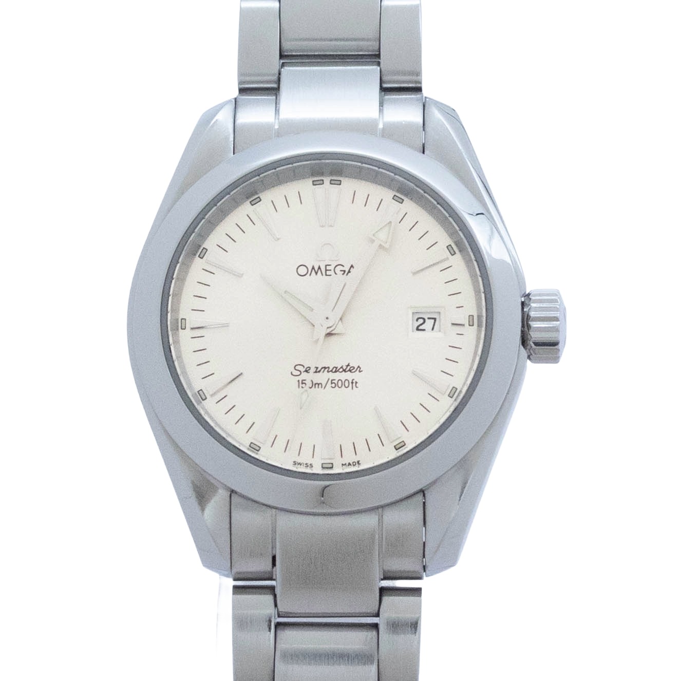 【中古】オメガ OMEGA シーマスター アクアテラ 2577.30 OMEGA Seamaster Aqua Terra クォーツ 腕時計 レディース シルバー