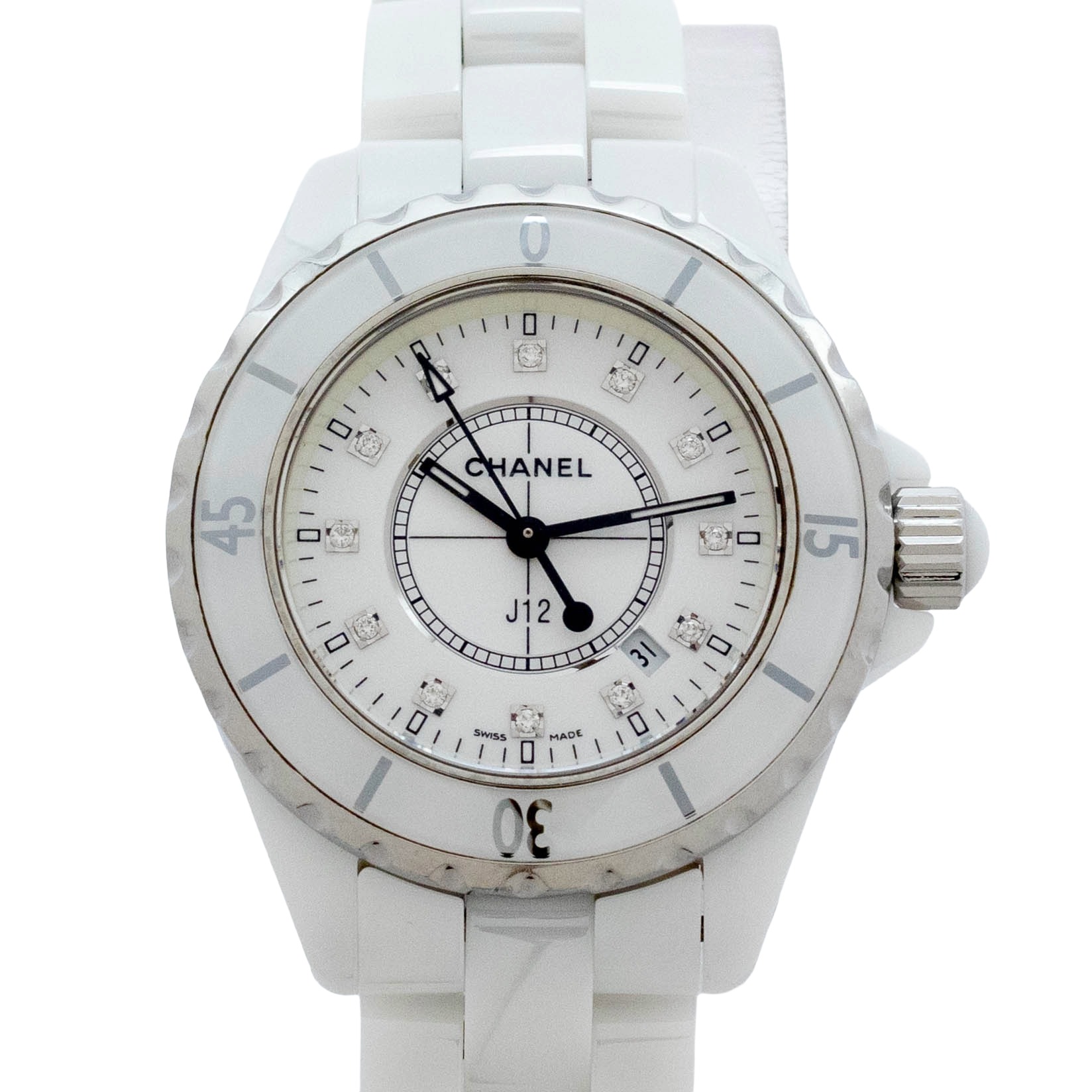 Other - 【中古】シャネル CHANEL J12 H1628 CHANEL J12 クォーツ 腕時計 レディース 白