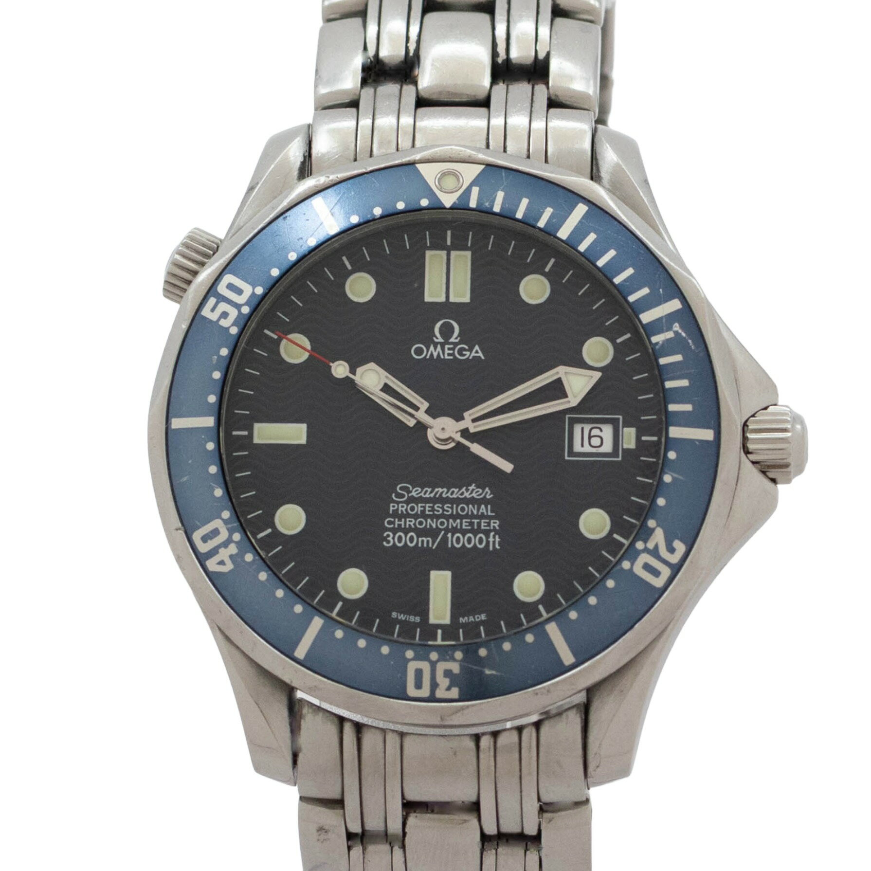 【中古】【箱・保証書付き】 オメガ OMEGA シーマスター 2531.80 OMEGA Seamaster 自動巻き 腕時計 メンズ・ユニセックス 青