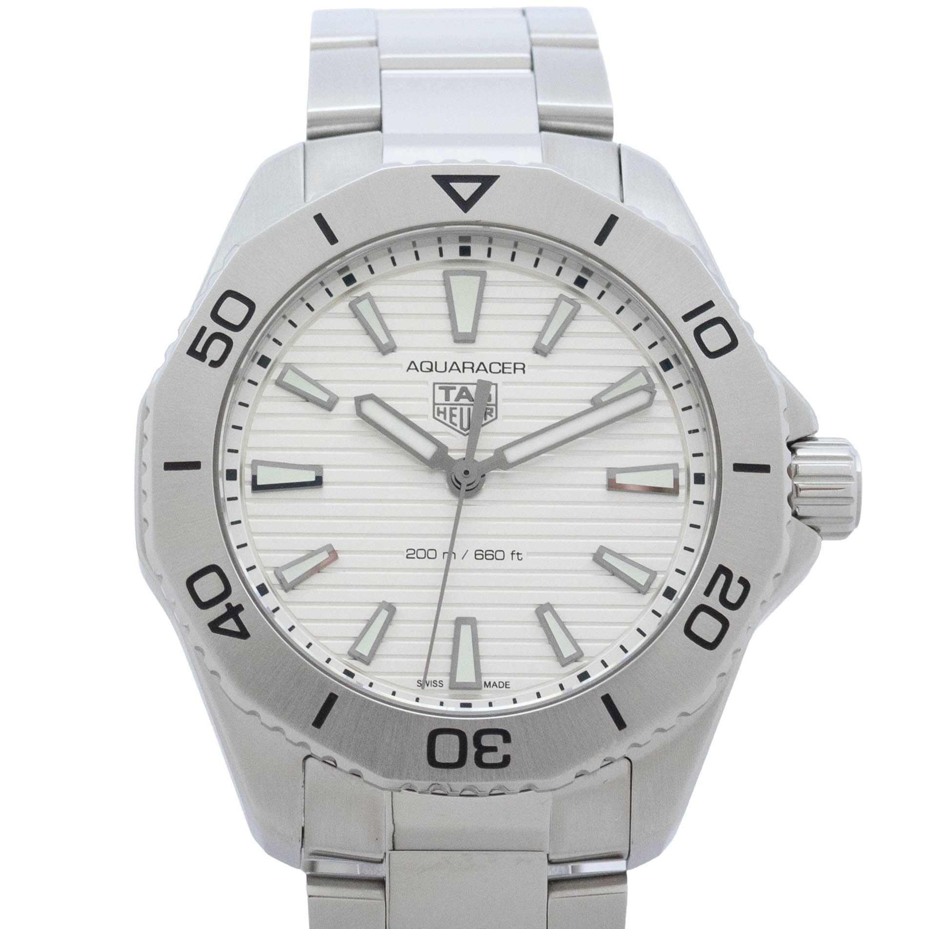 Rakuten - 【中古】【箱・保証書付き】 タグホイヤー TAG HEUER アクアレーサー プロフェッショナル 200 WBP1111.BA0627 TAG Heuer Aquaracer クォーツ 腕時計 メンズ・ユニセックス シルバー