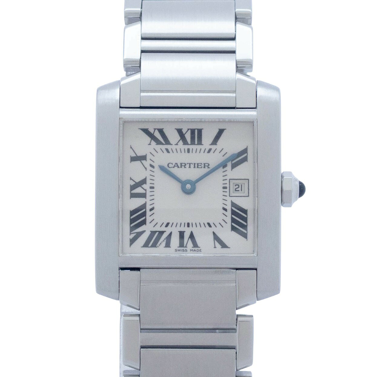 カルティエ Cartier タンク フランセーズ W51011Q3 Cartier Tank クォーツ 腕時計 メンズ・ユニセックス 白