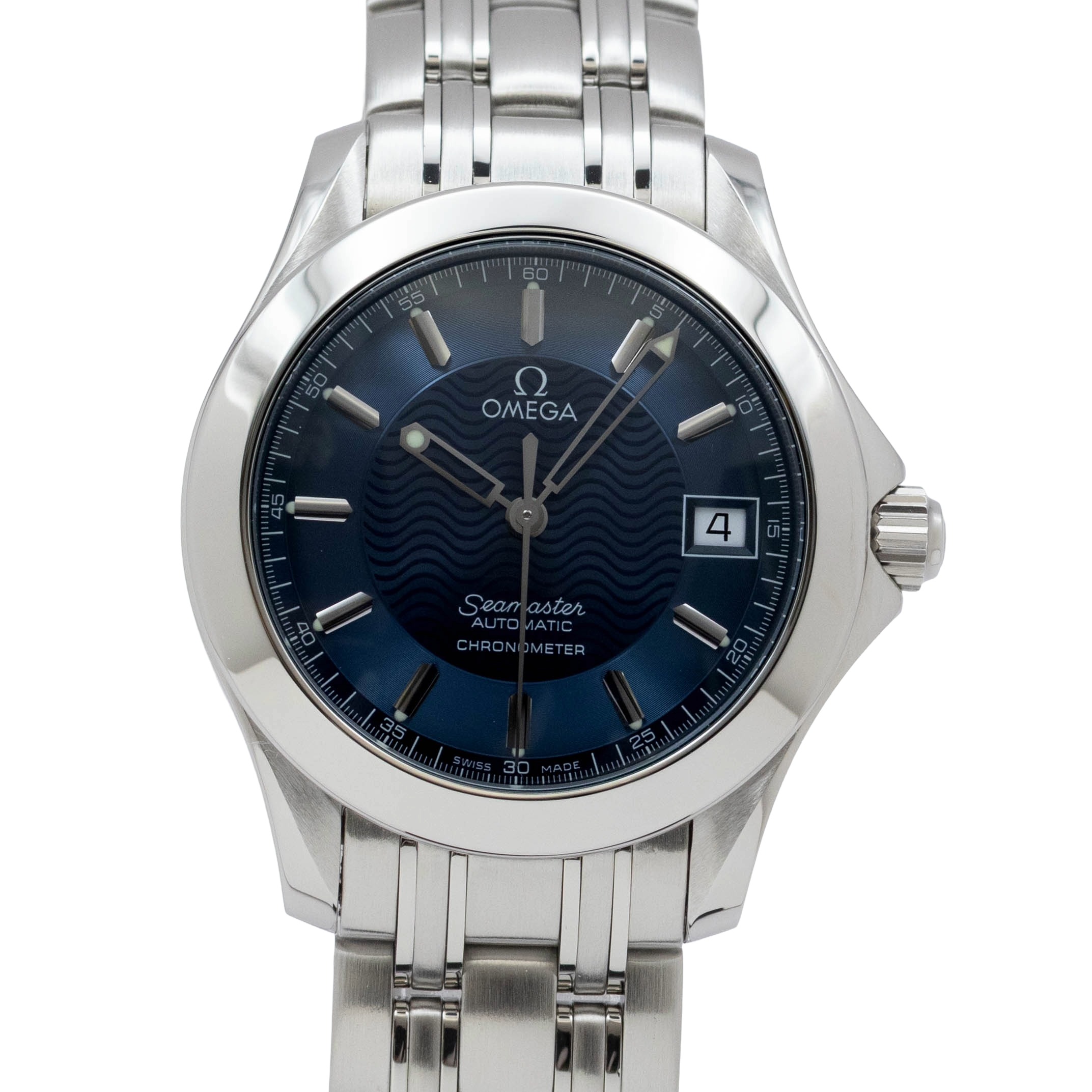 【中古】【箱・保証書付き】 オメガ OMEGA シーマスター 2501.81 OMEGA Seamaster 自動巻き 腕時計 メンズ・ユニセックス 青