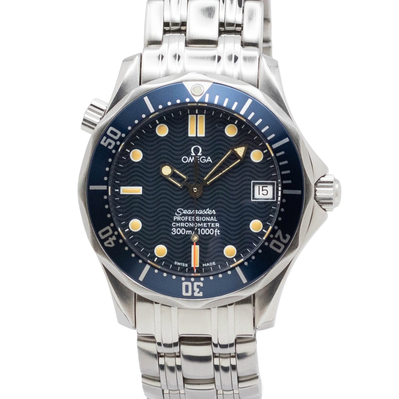 【中古】【箱・保証書付き】 オメガ OMEGA シーマスター 2551.80 OMEGA Seamaster 自動巻き 腕時計 メンズ・ユニセックス 青