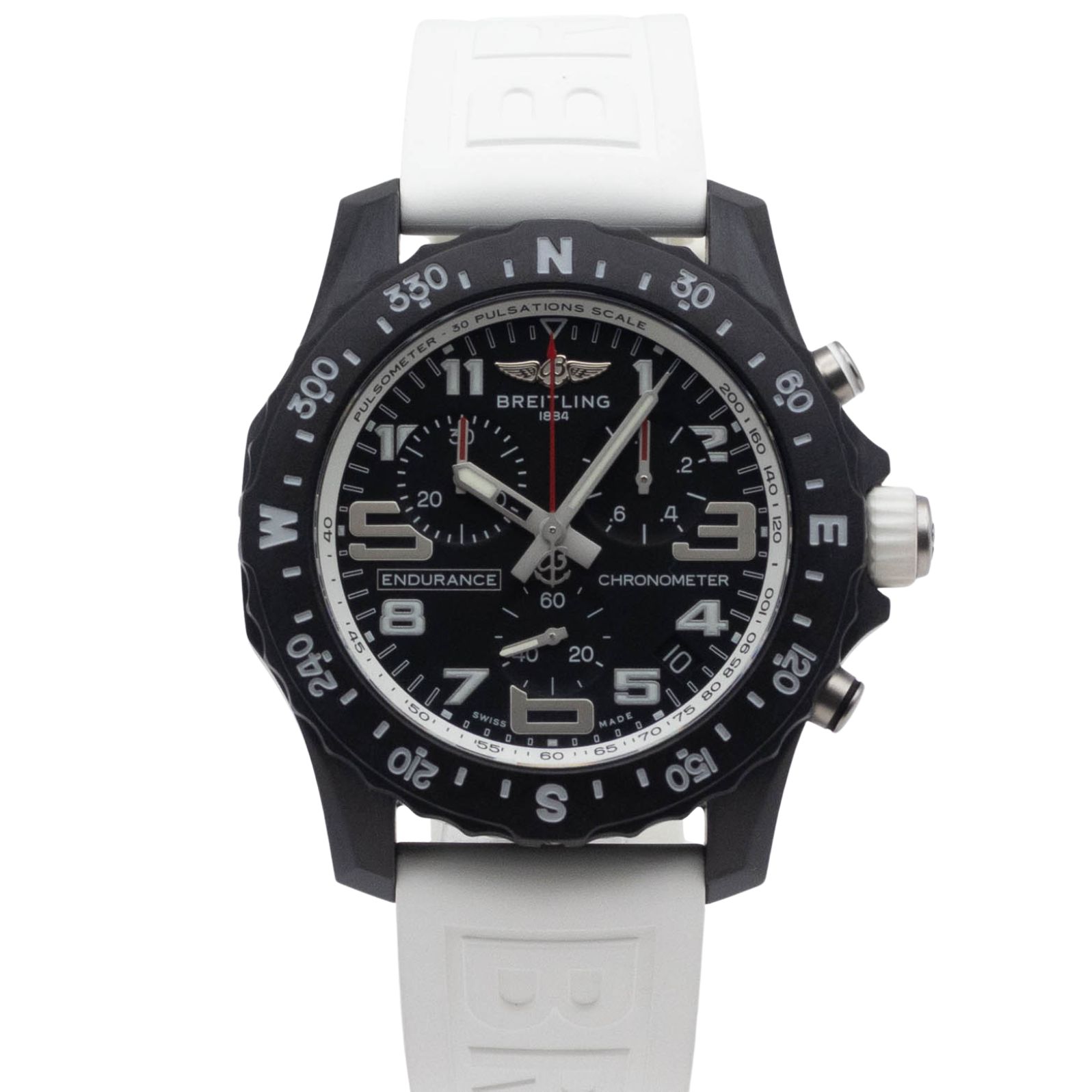 【中古】【箱・保証書付き】 ブライトリング BREITLING エンデュランス プロ X82310A71B1S1 Breitling Endurance Pro クォーツ 腕時計 メンズ・ユニセックス 黒