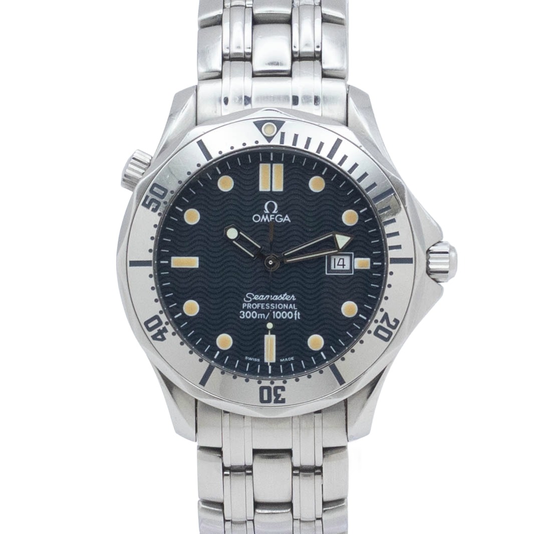 【中古】【箱・保証書付き】 オメガ OMEGA シーマスター プロフェッショナル 2542.80 OMEGA Seamaster クォーツ 腕時計 メンズ・ユニセックス ブルー