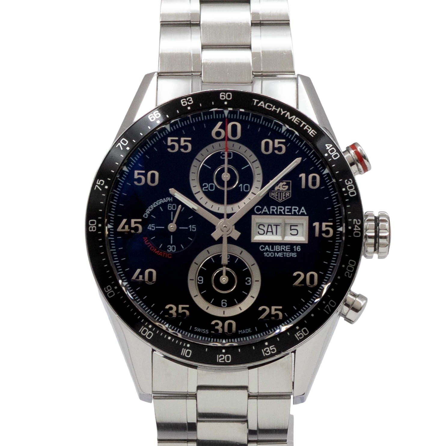 【中古】【箱・保証書付き】 タグホイヤー TAG HEUER カレラ CV2A10.BA0796 TAG Heuer Carrera 自動巻き 腕時計 メンズ・ユニセックス 黒