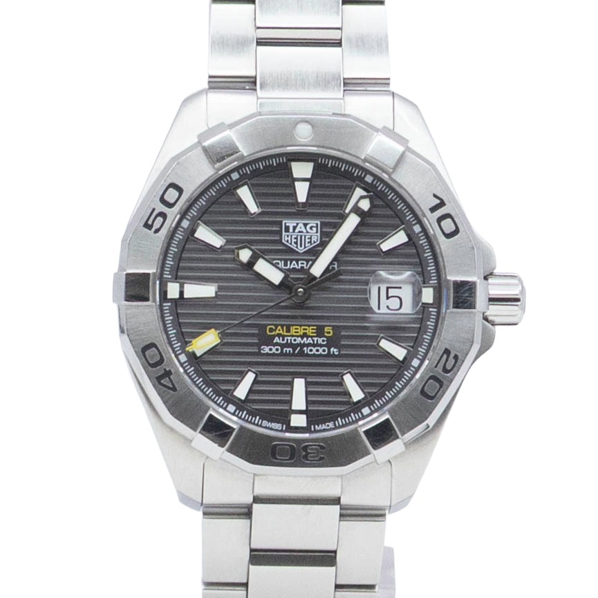 【中古】【箱・保証書付き】 タグホイヤー TAG HEUER アクアレーサー WBD2113 TAG Heuer Aquaracer 自動巻き 腕時計 メンズ・ユニセックス グレー