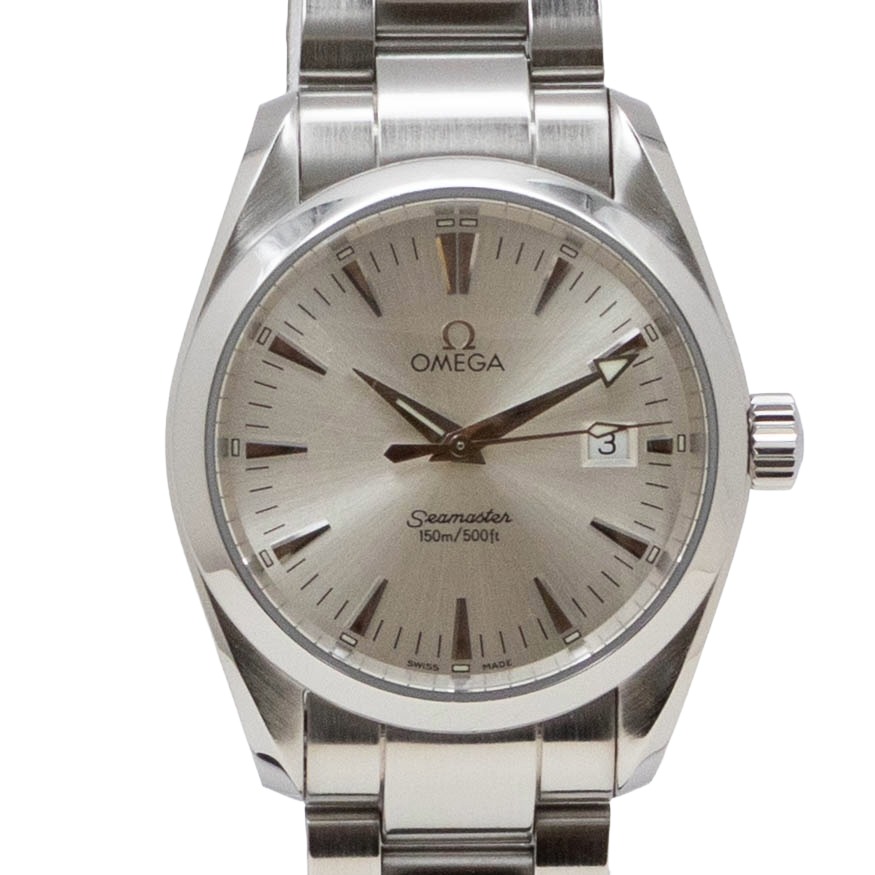 【中古】【箱・保証書付き】 オメガ OMEGA シーマスター アクアテラ 2518.30 OMEGA Seamaster Aqua Terra クォーツ 腕時計 メンズ・ユニセックス シルバー