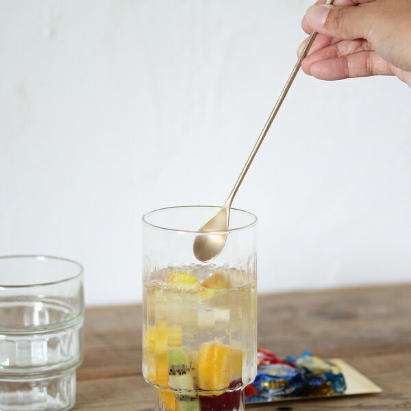 真鍮 マドラー おしゃれ ゴールド スプーン ロングスプーン 長い