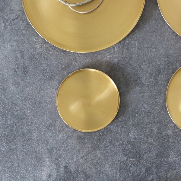 プランターソーサー トレイ 小物入れ 植木鉢 真鍮 直径約7.1cm