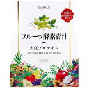 フルーツ酵素青汁+大豆プロテイン 3g×24包入　×3箱　ダイエットやプロポーションの気になる方に。82種の植物発酵エキス配合！おからパウダーの原料、大豆は、日本、カナダ、アメリカ産(遺伝子組み換えでない)使用。