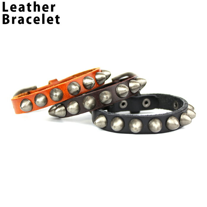 メール便 送料無料 レザー ブレスレット メンズ レディース 本革 ブラック ブラウン キャメル 通販