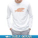 メール便 送料無料 7MILE OCEAN メンズ 長袖 tシャツ ロングTシャツ ロンT スイミー 小魚 童話 絵本 おもしろ 人気 ブランド プリント ロゴ アメカジ S M L XL XXL 大きいサイズ 秋冬物