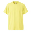 Tシャツ 半袖 キッズ 子供服 ハイクオリティー 5.6oz 140 サイズ ライトイエロー