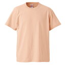 Tシャツ 半袖 キッズ 子供服 ハイクオリティー 5.6oz 100 サイズ アプリコット メーカー取寄せ品(4)