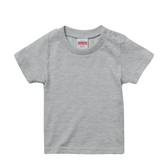 Tシャツ 半袖 キッズ 子供服 ハイクオリティー 5.6oz 90 〜 160 サイズ アッシュ メーカー取寄せ品