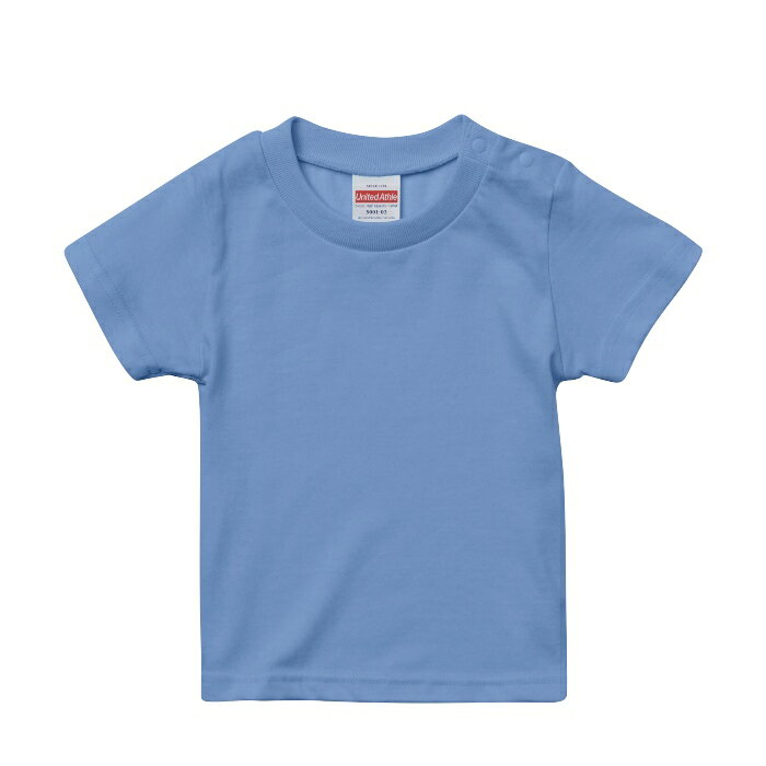 Tシャツ 半袖 キッズ 子供服 ハイクオリティー 5.6oz 90 ～ 160 サイズ サックス