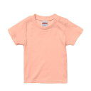 Tシャツ 半袖 キッズ 子供服 ハイクオリティー 5.6oz 90 〜 160 サイズ アプリコット メーカー取寄せ品(4)