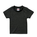 Tシャツ 半袖 キッズ 子供服 ハイクオリティー 5.6oz 90 サイズ ヘザーブラック メーカー取寄せ品(4)
