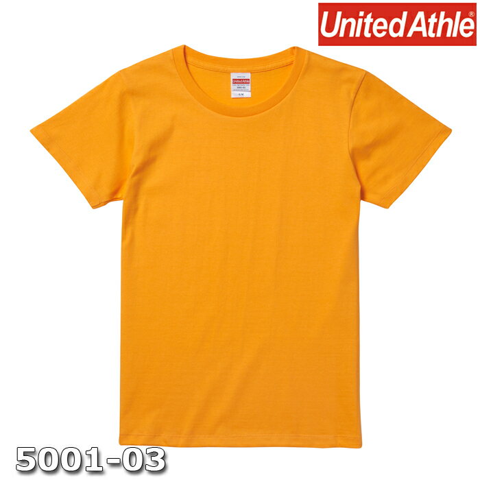 Tシャツ 半袖 ガールズ レディース ハイクオリティー 5.6oz G-L サイズ ゴールド