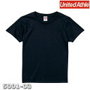 Tシャツ 半袖 ガールズ レディース ハイクオリティー 5.6oz G-S M L サイズ ネイビー メーカー取寄せ品