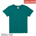 Tシャツ 半袖 ガールズ レディース ハイクオリティー 5.6oz G-S M L サイズ アップルグリーン メーカー取寄せ品