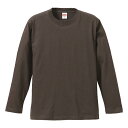 Tシャツ 長袖 メンズ ハイクオリティー 5.6oz S サイズ チャコール メーカー取寄せ品(4)