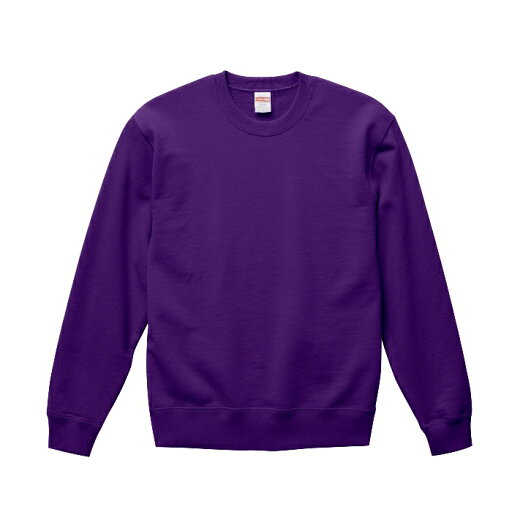 スウェット トレーナー メンズ クルーネック 裏パイル 10.0oz S M L XL XXL サイズ パープル メーカー取寄せ品 スウェット トレーナー メンズ クルーネック 裏パイル 10.0oz S M L XL XXL サイズ パープル メーカー取寄せ品