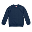 スウェット トレーナー キッズ 子供服 クルーネック 裏パイル 10.0oz 150 サイズ ネイビー