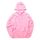 フルジップ パーカ スウェット メンズ 裏パイル 10.0oz M サイズ L ピンク メーカー取寄せ品(4)