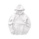 フルジップ パーカ スウェット キッズ 子供服 裏パイル 10.0oz 110 サイズ ホワイト