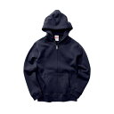 フルジップ パーカ スウェット キッズ 子供服 裏パイル 10.0oz 150 サイズ ネイビー