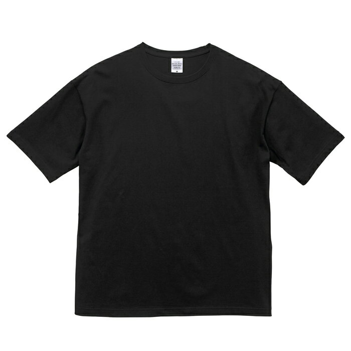 Tシャツ 半袖 メンズ ビッグシルエット 5.6oz L サイズ ブラック