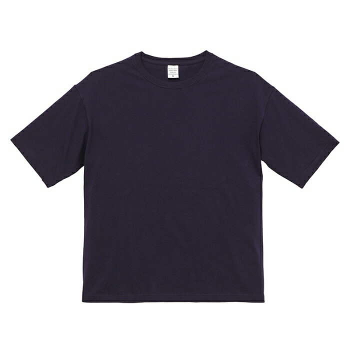 Tシャツ 半袖 メンズ ビッグシルエット 5.6oz L サイズ ネイビー メーカー取寄せ品
