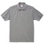 ポロシャツ 半袖 メンズ ヘビーウエイトコットン 6.0oz XL サイズ ミックスグレー