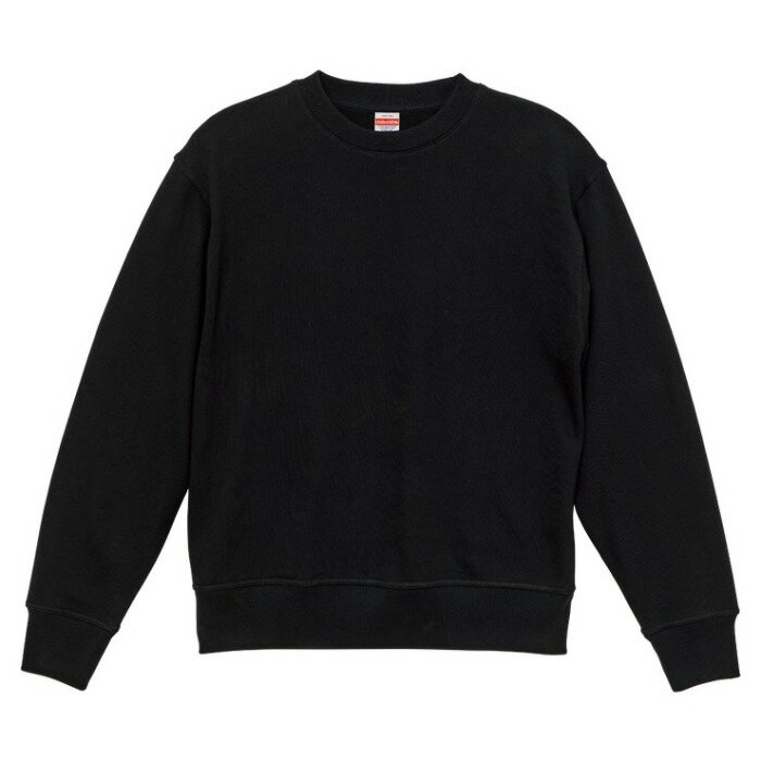 トレーナー スウェット ヘビーウエイト クルーネック メンズ 裏パイル 12.7oz XXL サイズ ブラック ビック 大きいサイズ メーカー取寄せ品