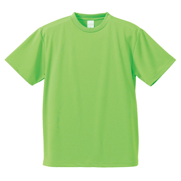 Tシャツ 半袖 メンズ ドライ アスレチック 4.1oz XXXL サイズ ブライトグリーン ビック 大きいサイズ