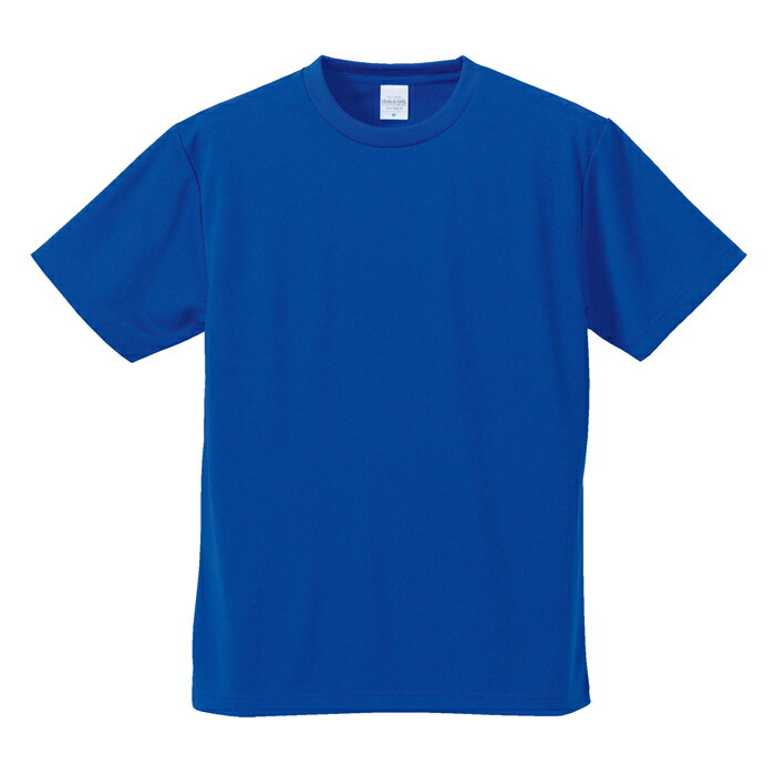 Tシャツ 半袖 メンズ ドライ アスレチック 4.1oz XXXXL サイズ コバルトブルー ビック 大きいサイズ
